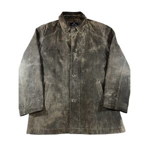 Newport Harbor Genuine Suede‎ Leather Washable Mens Jacket Brown Medium Vintage